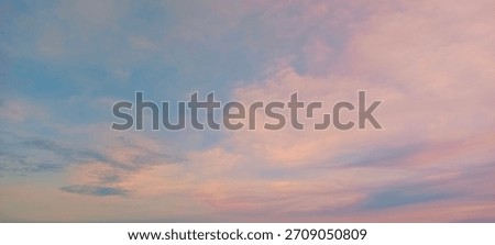 Cloudscape with gradation color sunset