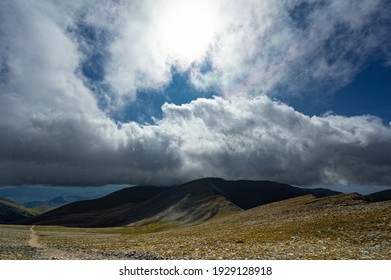 Cloudscape at Mount Olympus, the highest mountain of Greece and  home of the ancient Greek gods