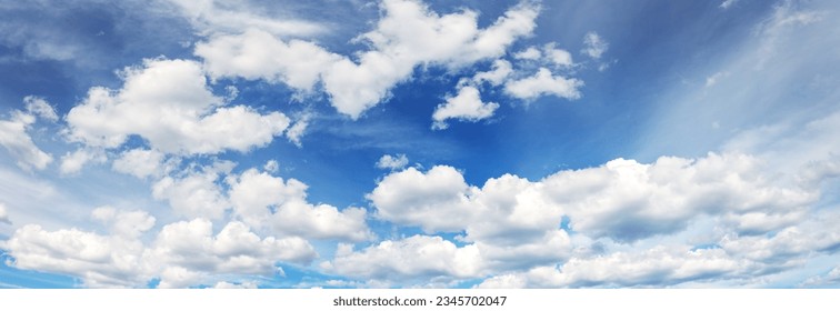 Cloudscape on the blue sky in sunny day in summer. - Shutterstock ID 2345702047