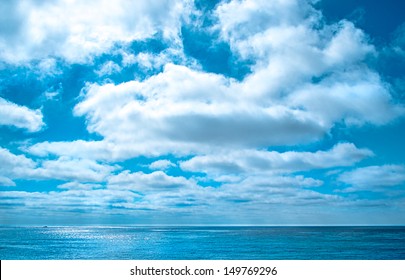 Cloudscape Over the Ocean, Pacific Ocean Seascape
