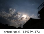 cloudscape with sun