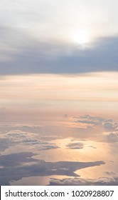 cloudscape ,view from airplane 