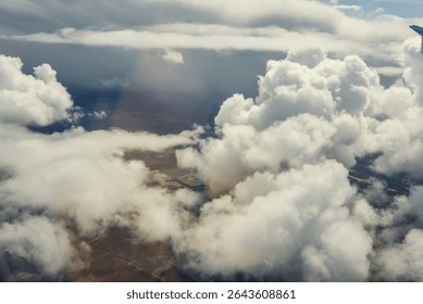 Cloudscape. View from the airplane window.