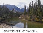 Cloudy Autumn Day at Miette River