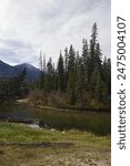 Cloudy Autumn Day at Miette River