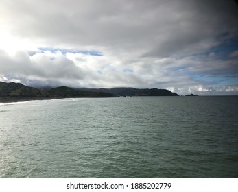 Cloudy Beach Day In California