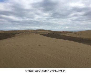 Cloudy Beach Day In Spain