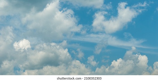 Cloudy Blue Sky After Storm