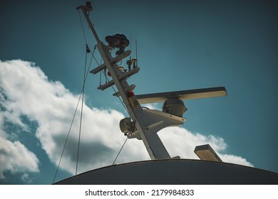 Cloudy Boat Aerial Summer Vibes 