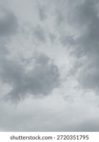 Cloudy clouds before raining in the afternoon