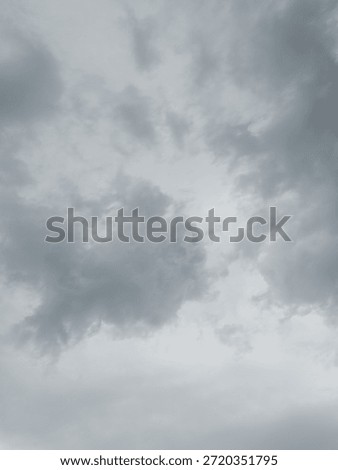 Cloudy clouds before raining in the afternoon