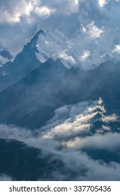 cloudy day in mountains