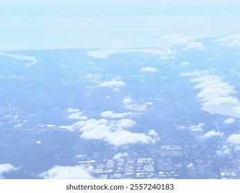 Cloudy day in the sky