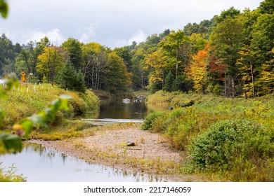 Cloudy Fall In The Adirondacks