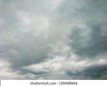 Cloudy Grey Cinematic Sky Rainy Weather Nature Background 