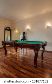 Cloudy Home - Billiard Table Standing In Living Room