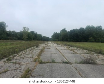 Cloudy Misty Foggy Abandoned Drag Strip