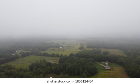 Cloudy Misty Foggy Abandoned Drag Strip