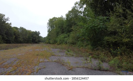 Cloudy Misty Foggy Abandoned Drag Strip