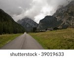 cloudy mountains landscape