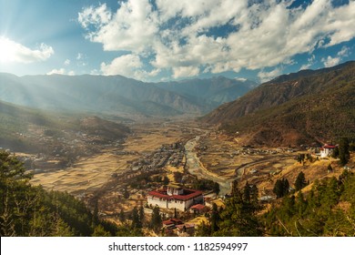 Cloudy Paro Valley Before Sunset