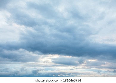Cloudy sky background . Gloomy weather - Shutterstock ID 1916468954