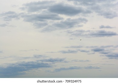 Cloudy sky with clouds.