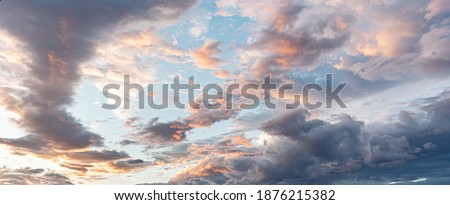Cloudy sky. Dramatic cloudy sky as abstract background.