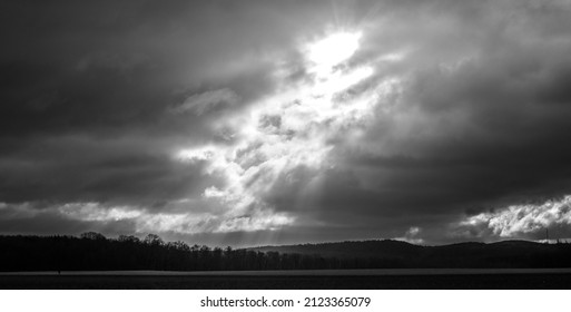 Cloudy sky with dramatic light