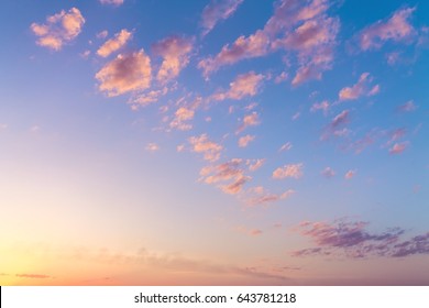 cloudy sky during sunrise / bright spring photo Ukraine - Shutterstock ID 643781218