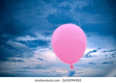 Cloudy sky and floating balloons. - Powered by Shutterstock - Get 15% off with code: PIKWIZARD15