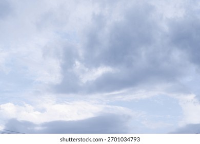 cloudy sky with heavy clouds in a bad weather