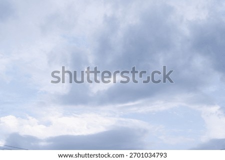 cloudy sky with heavy clouds in a bad weather