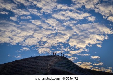 Cloudy sky over the mountain