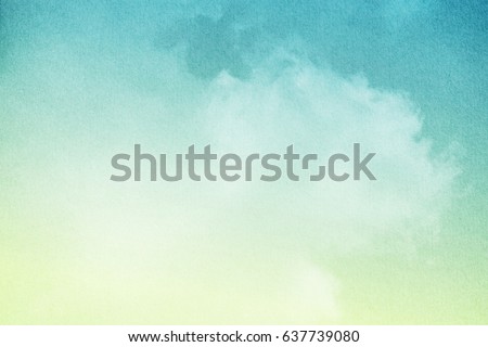 cloudy sky with pastel gradient color and grunge paper texture, nature abstract background    