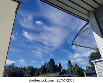 cloudy sky in the summer time