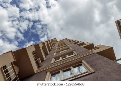 cloudy sky view from a building