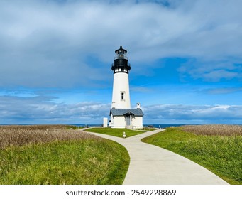 Cloudy Sky At Yaquina Head Lighthouse In Newport, Oregon - Powered by Shutterstock