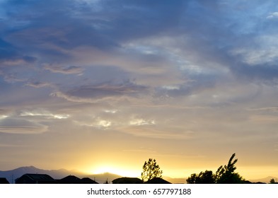 Cloudy skyline