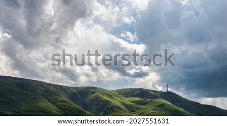 cloudy sunny mountain vitosha sofia