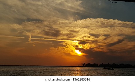 cloudy sunset a