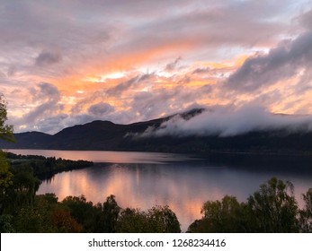 Cloudy Sunset Over Loch Ness