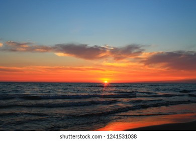 Cloudy Sunset Sauble Beach Stock Photo 1241531038 | Shutterstock