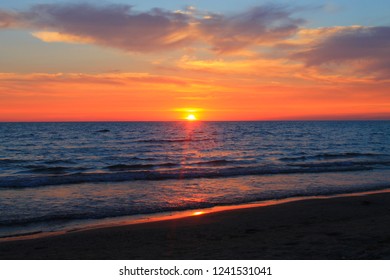 Cloudy Sunset Sauble Beach Stock Photo 1241531041 | Shutterstock