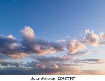 Cloudy sunset sky background texture
