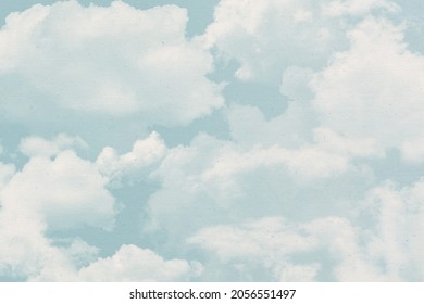 Cloudy Watercolor Abstract Vintage Texture. Clouds Background.