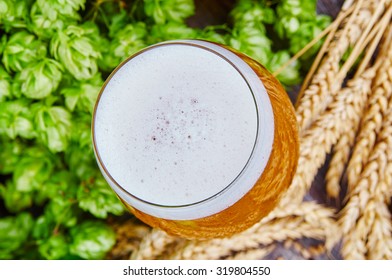 Cloudy Wheat Beer In Glass