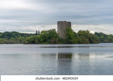 Cloughoughter castle, an ancient ruin on an island in Lough Oughter, in Co.Cavan, Ireland. This fine building was once owned by the O'Rourke and O'Neill families at different times.