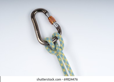 Clove Hitch Knot On Carabiner