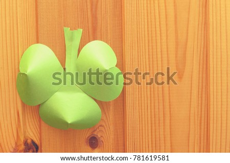 Clover leaves. 